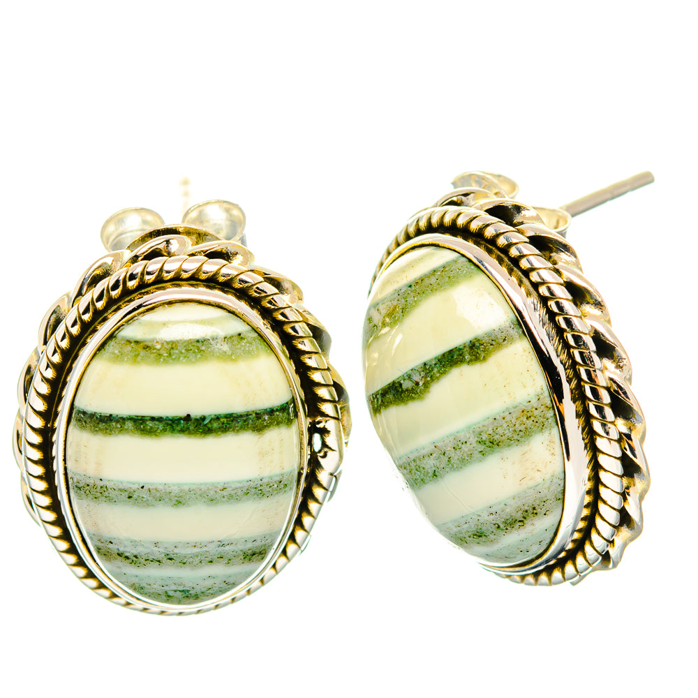 Ocean Jasper Earrings handcrafted by Anasilvercos - EARR426508 - Photo 2