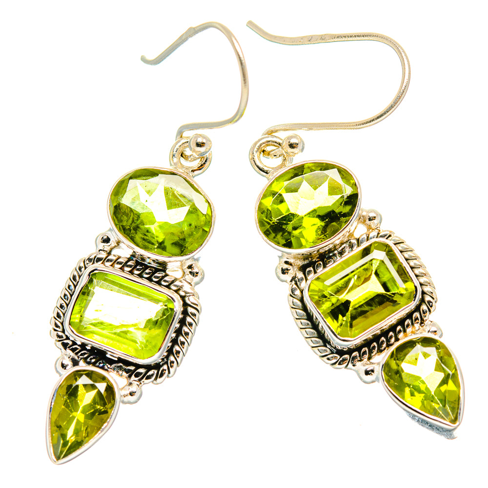 Peridot Earrings handcrafted by Anasilvercos - EARR426511 - Photo 2