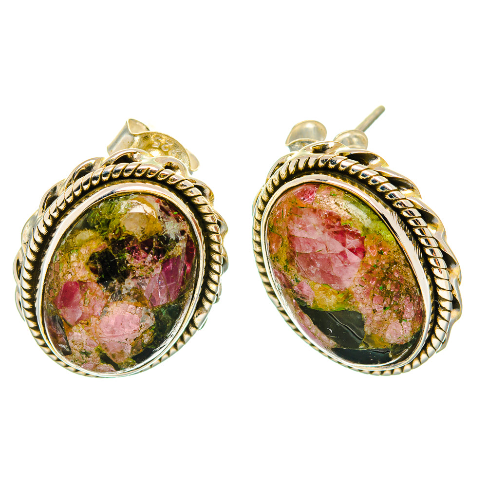 Tourmaline Earrings handcrafted by Anasilvercos - EARR426512 - Photo 2
