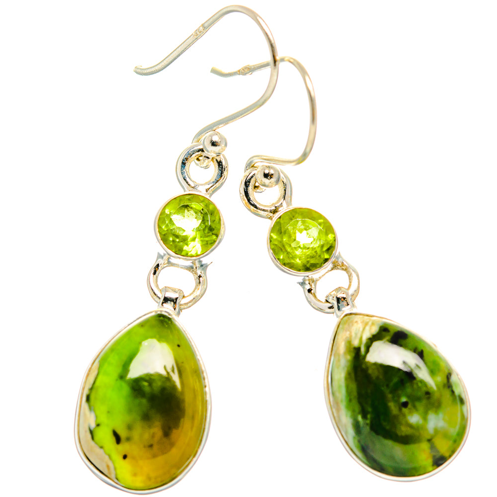 Rainforest Opal Earrings handcrafted by Anasilvercos - EARR426519 - Photo 2