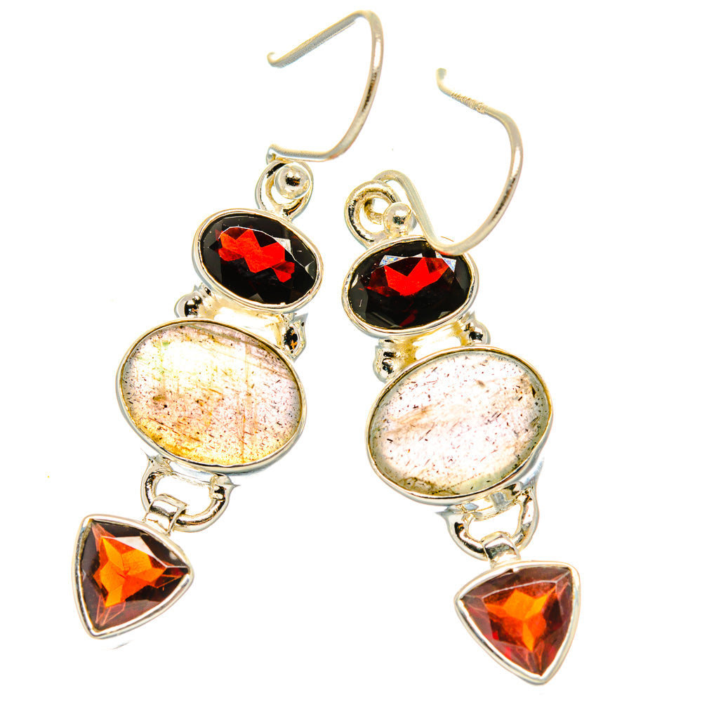 Labradorite Earrings handcrafted by Anasilvercos - EARR426525 - Photo 2