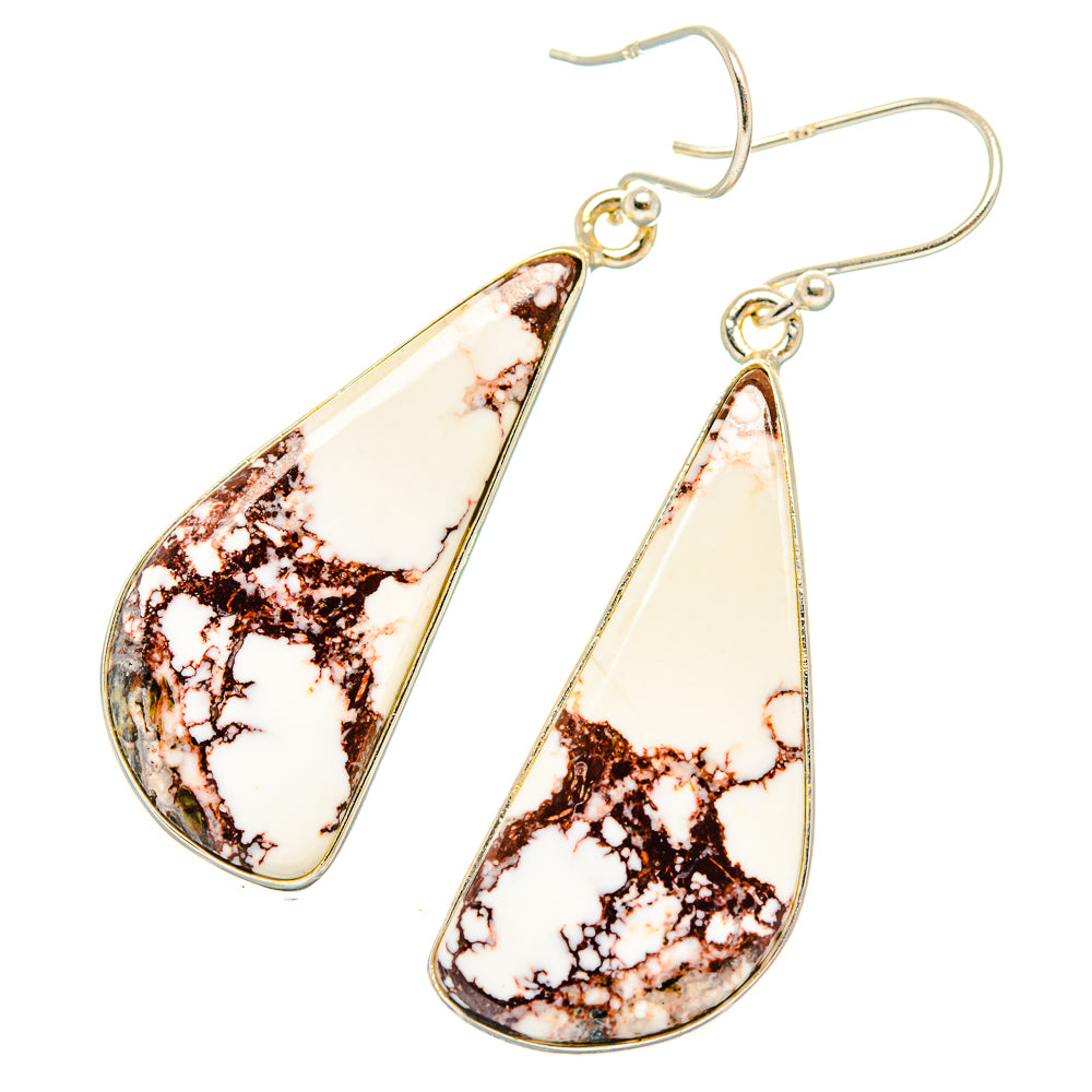 Wild Horse Jasper Earrings handcrafted by Anasilvercos - EARR426527 - Photo 2