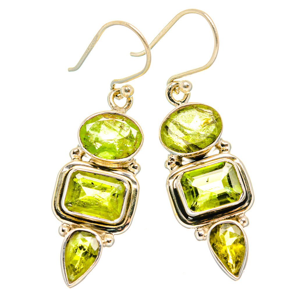 Peridot Earrings handcrafted by Anasilvercos - EARR426552 - Photo 2