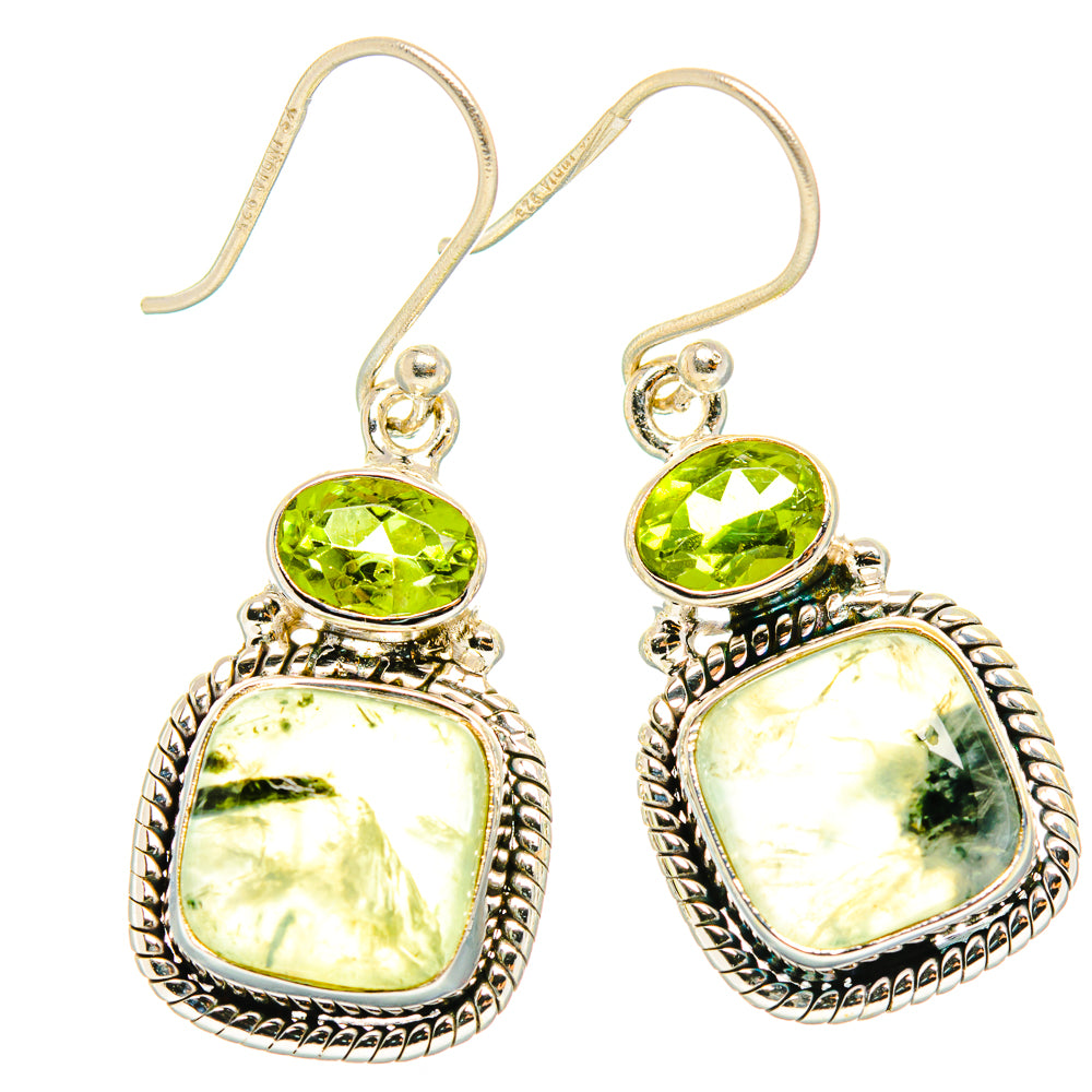 Prehnite Earrings handcrafted by Anasilvercos - EARR426562 - Photo 2