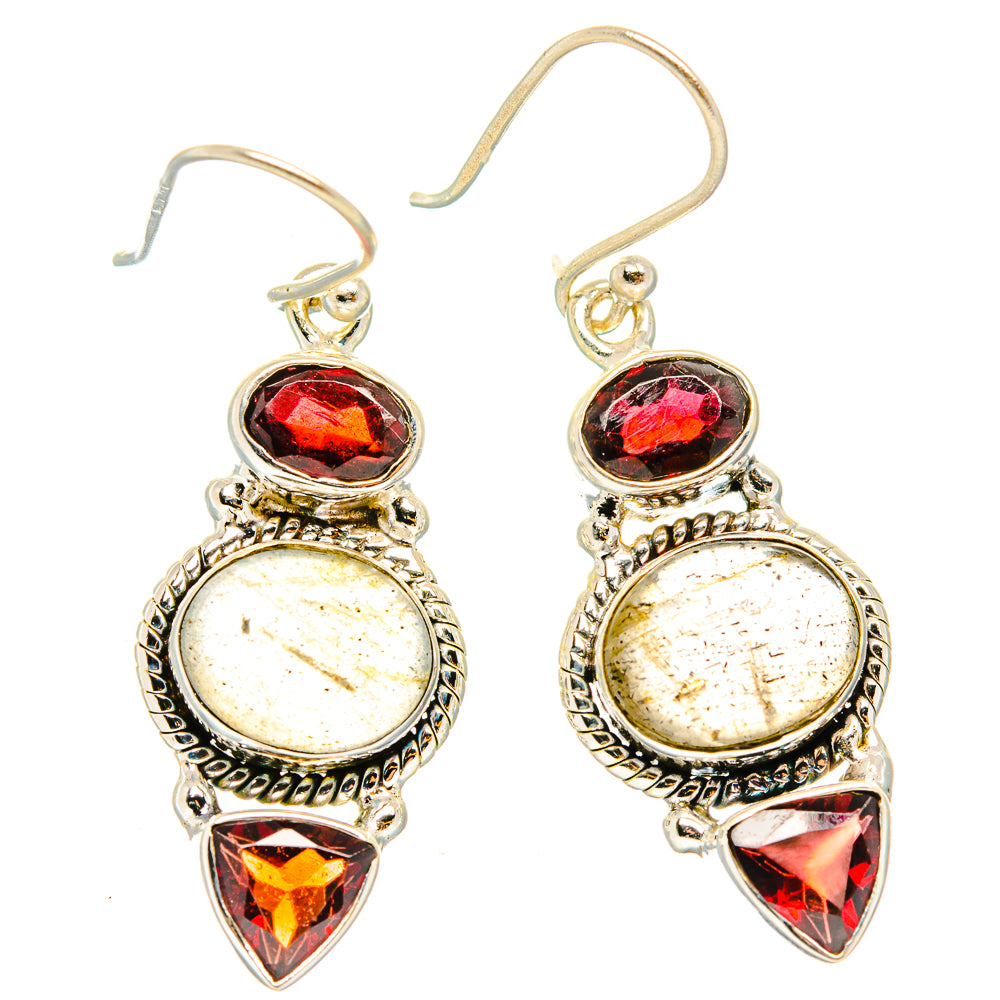Rutilated Quartz Earrings handcrafted by Anasilvercos - EARR426575 - Photo 2