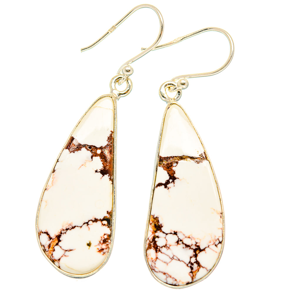 Wild Horse Jasper Earrings handcrafted by Anasilvercos - EARR426578 - Photo 2