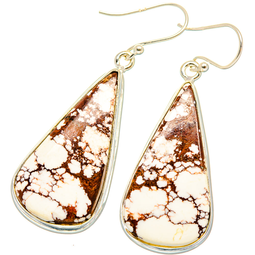 Wild Horse Jasper Earrings handcrafted by Anasilvercos - EARR426581 - Photo 2