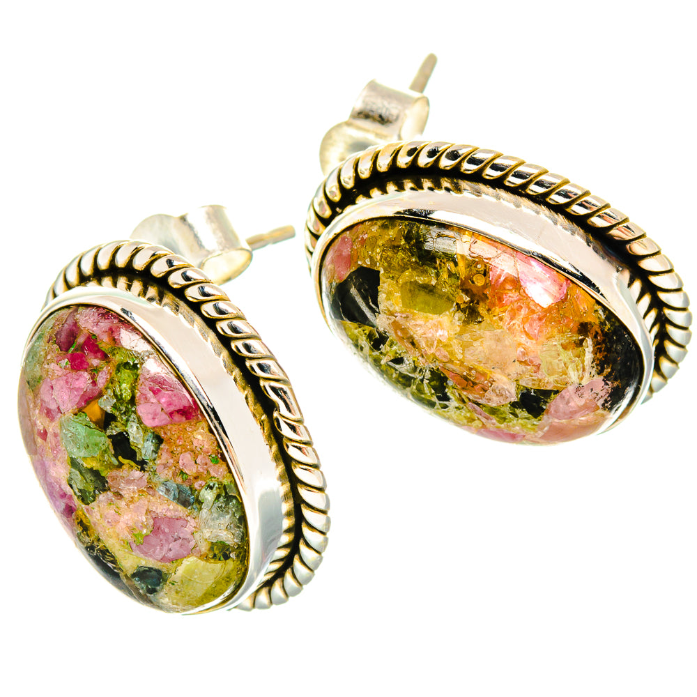 Tourmaline Earrings handcrafted by Anasilvercos - EARR426592 - Photo 2