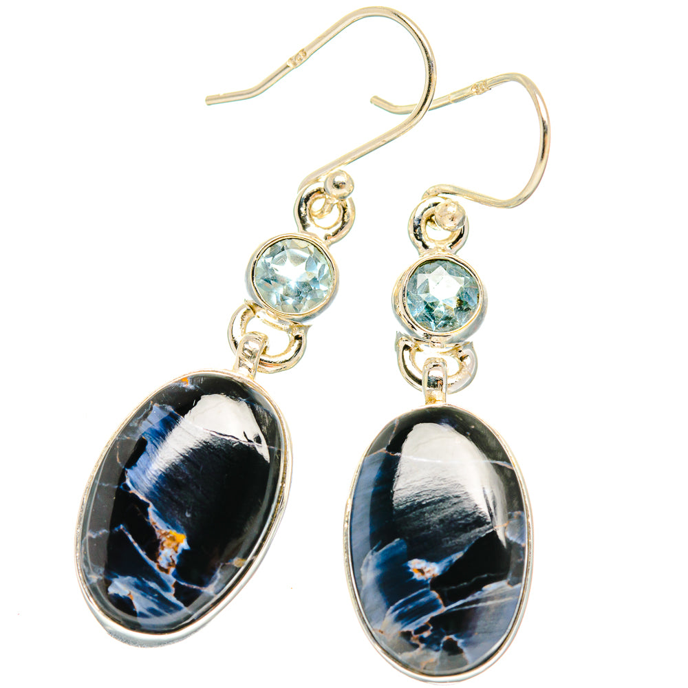 Pietersite Earrings handcrafted by Anasilvercos - EARR426598 - Photo 2
