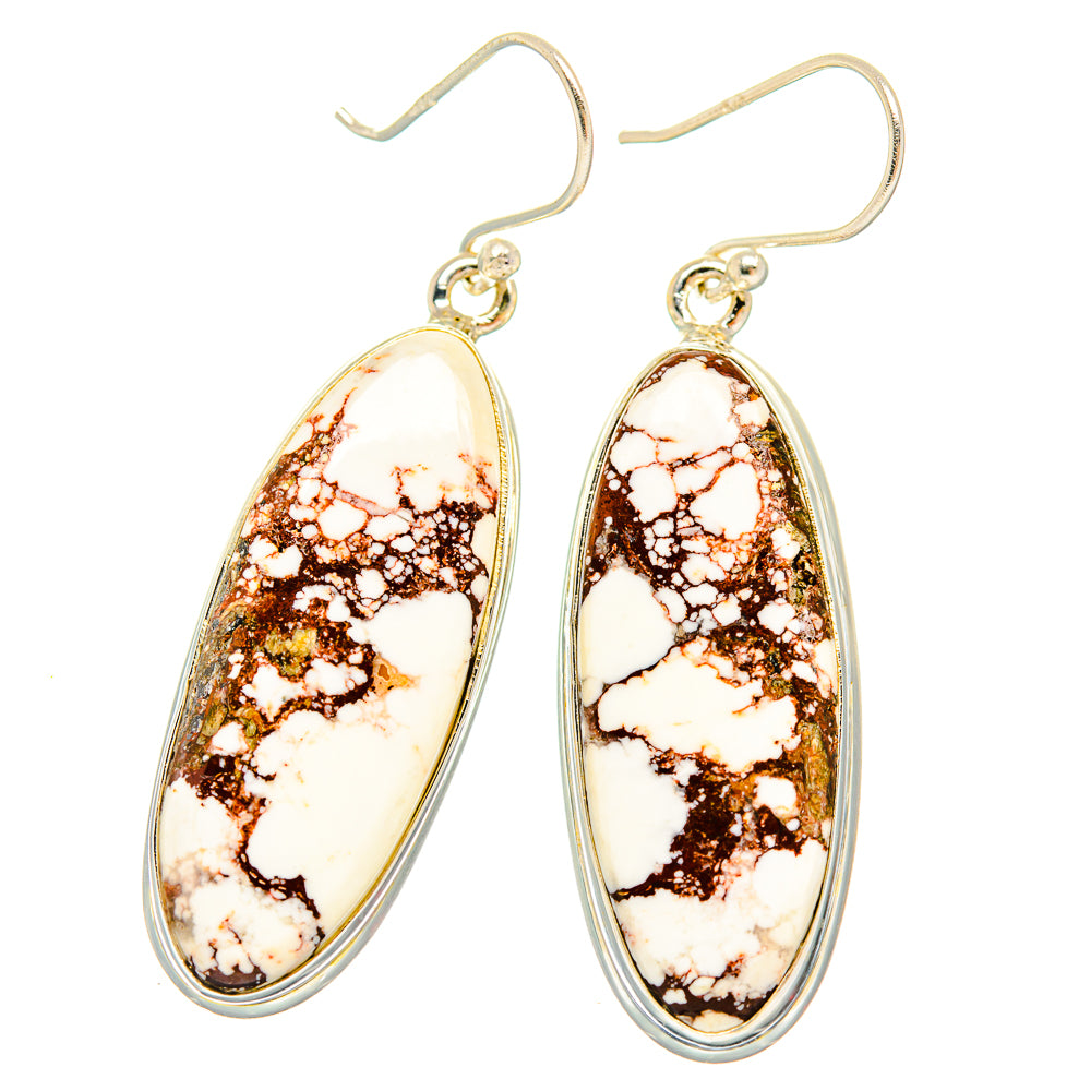 Wild Horse Jasper Earrings handcrafted by Anasilvercos - EARR426609 - Photo 2