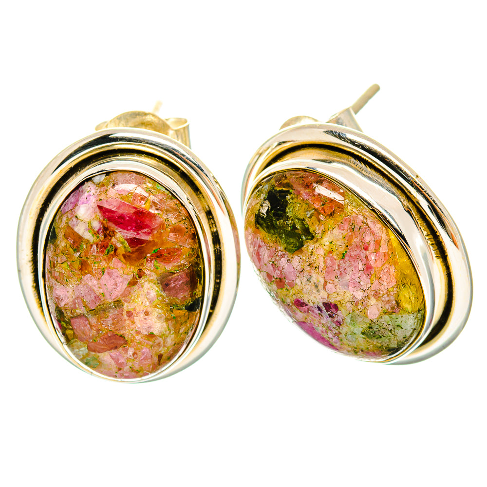 Tourmaline Earrings handcrafted by Anasilvercos - EARR426613 - Photo 2