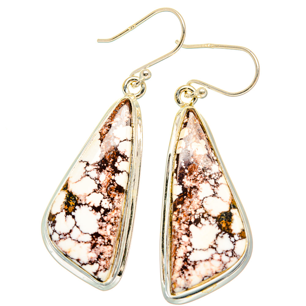 Wild Horse Jasper Earrings handcrafted by Anasilvercos - EARR426629 - Photo 2