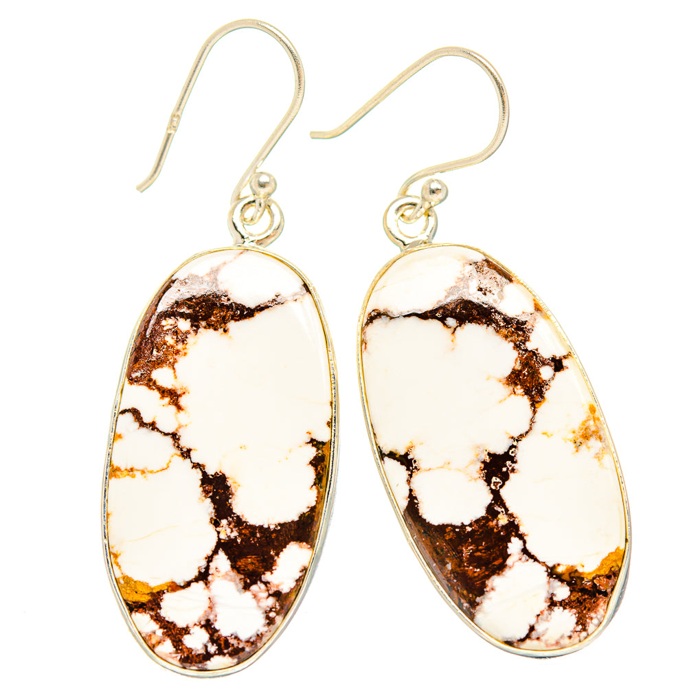 Wild Horse Jasper Earrings handcrafted by Anasilvercos - EARR426631 - Photo 2