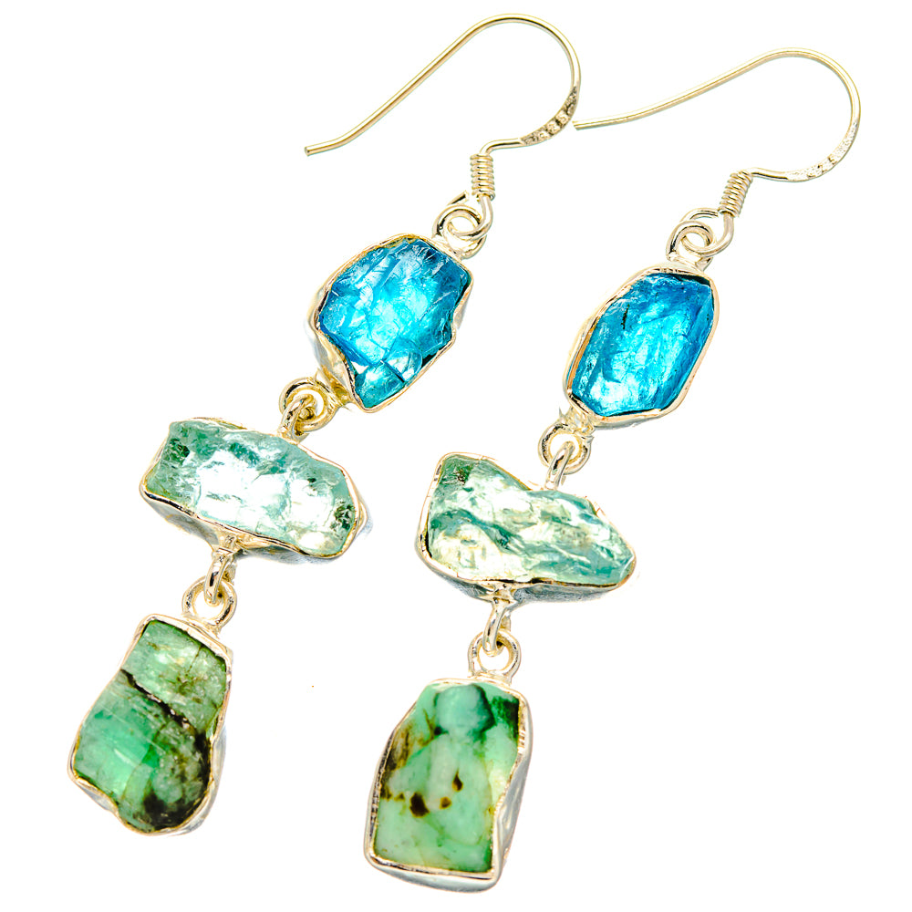 Emerald Earrings handcrafted by Anasilvercos - EARR426635 - Photo 2
