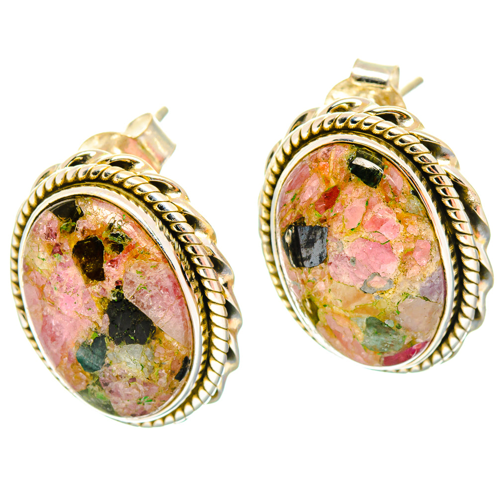 Tourmaline Earrings handcrafted by Anasilvercos - EARR426641 - Photo 2