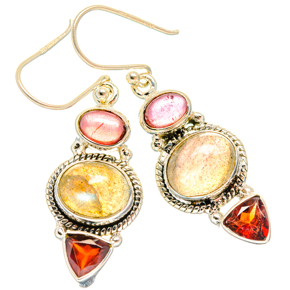 Labradorite Earrings handcrafted by Anasilvercos - EARR426650 - Photo 2