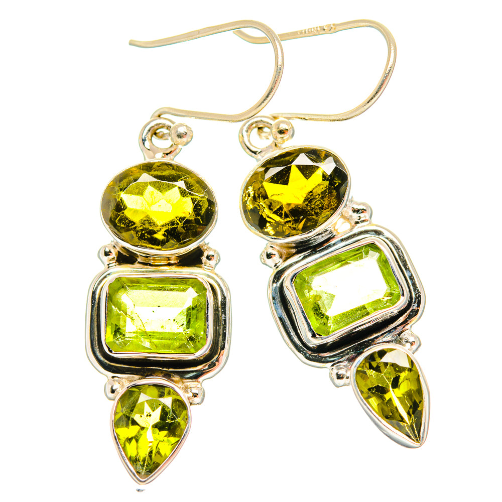 Peridot Earrings handcrafted by Anasilvercos - EARR426655 - Photo 2