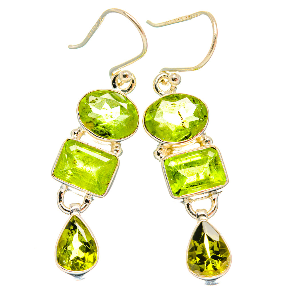 Peridot Earrings handcrafted by Anasilvercos - EARR426659 - Photo 2