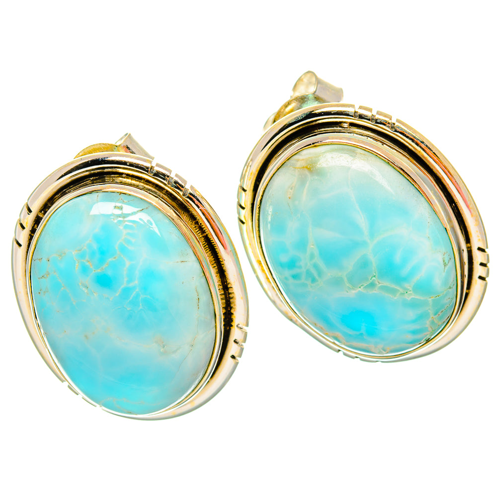 Larimar Earrings handcrafted by Anasilvercos - EARR426665 - Photo 2