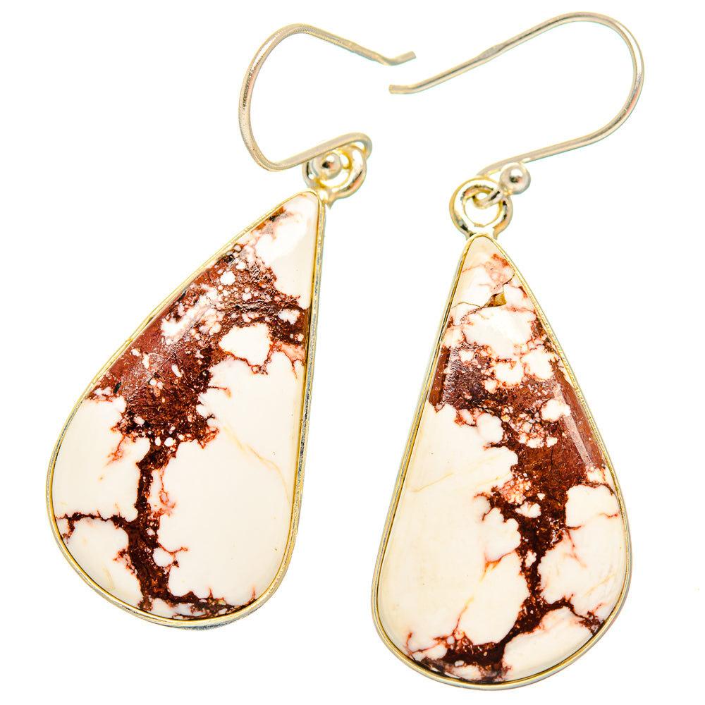 Wild Horse Jasper Earrings handcrafted by Anasilvercos - EARR426669 - Photo 2