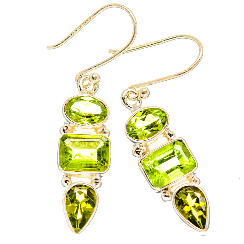 Peridot Earrings handcrafted by Anasilvercos - EARR426670 - Photo 2