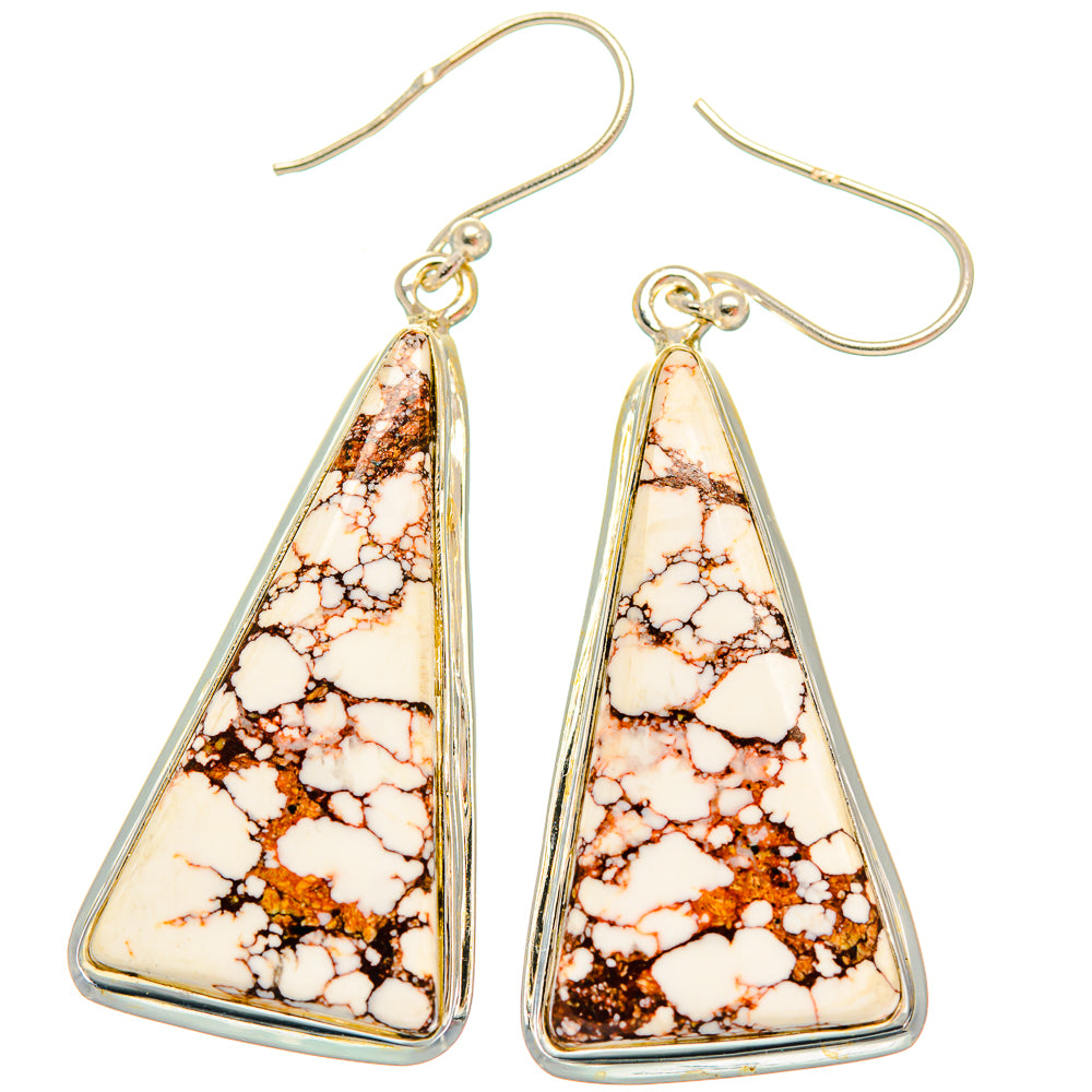 Wild Horse Jasper Earrings handcrafted by Anasilvercos - EARR426682 - Photo 2