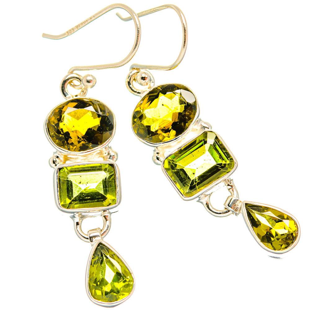 Peridot Earrings handcrafted by Anasilvercos - EARR426686 - Photo 2