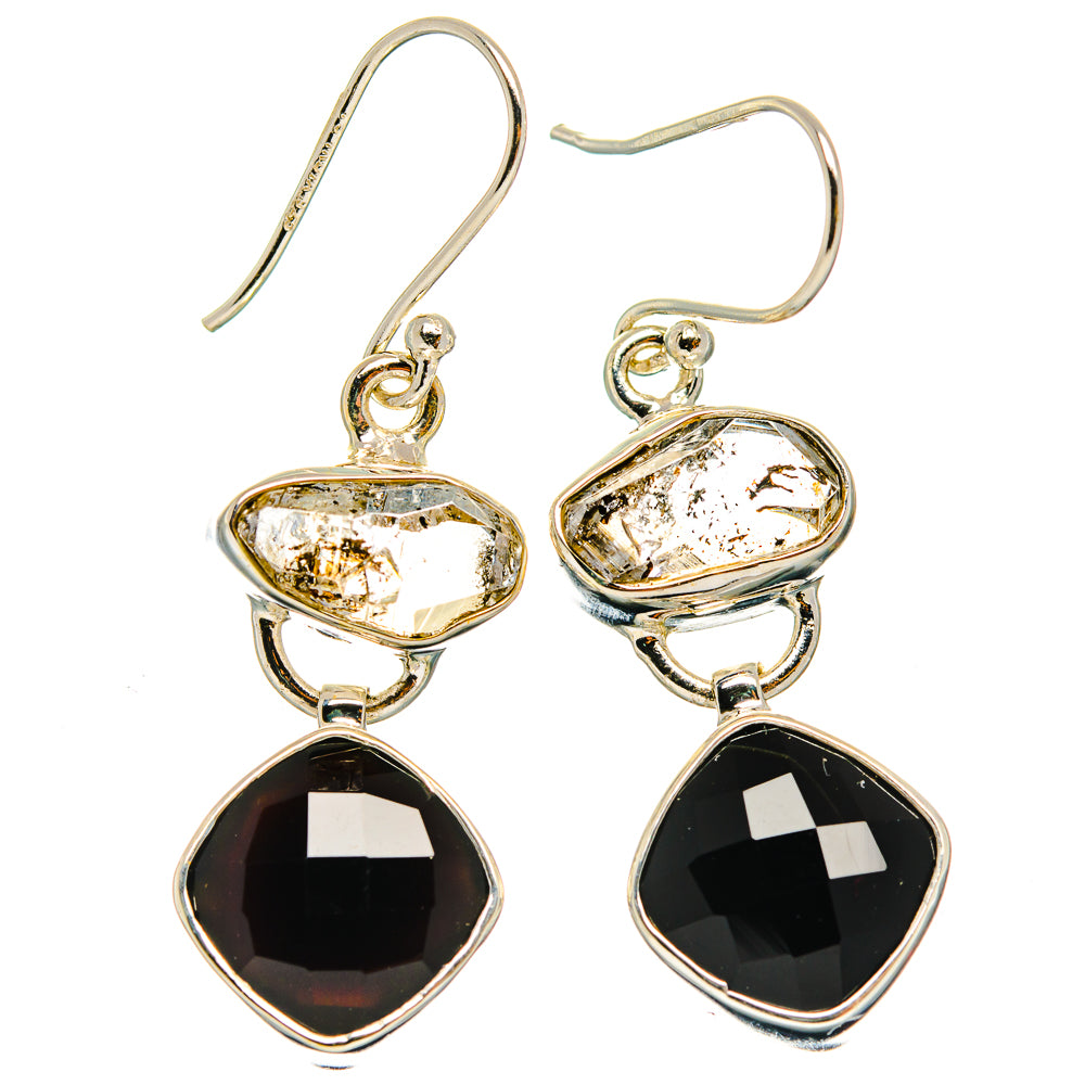 Black Onyx Earrings handcrafted by Anasilvercos - EARR426693 - Photo 2