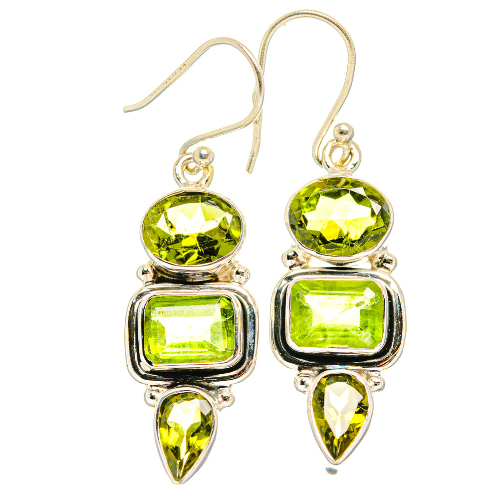 Peridot Earrings handcrafted by Anasilvercos - EARR426702 - Photo 2