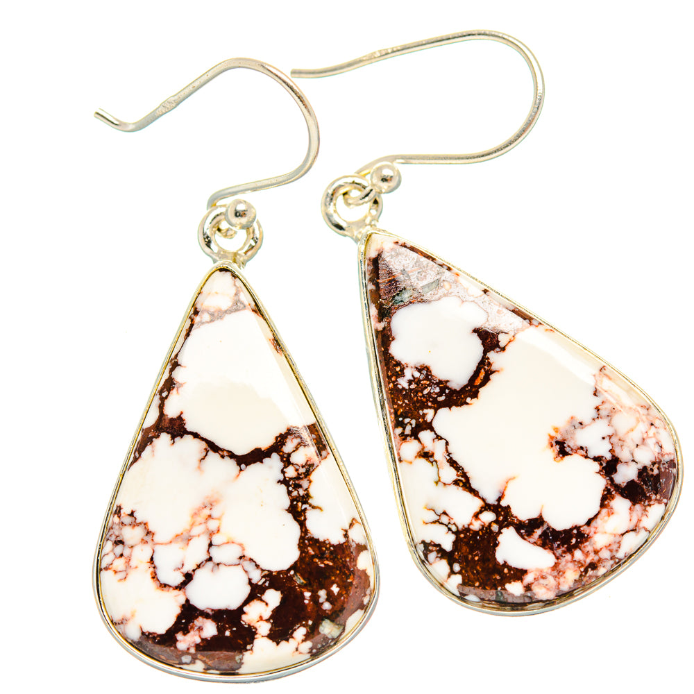 Wild Horse Jasper Earrings handcrafted by Anasilvercos - EARR426703 - Photo 2