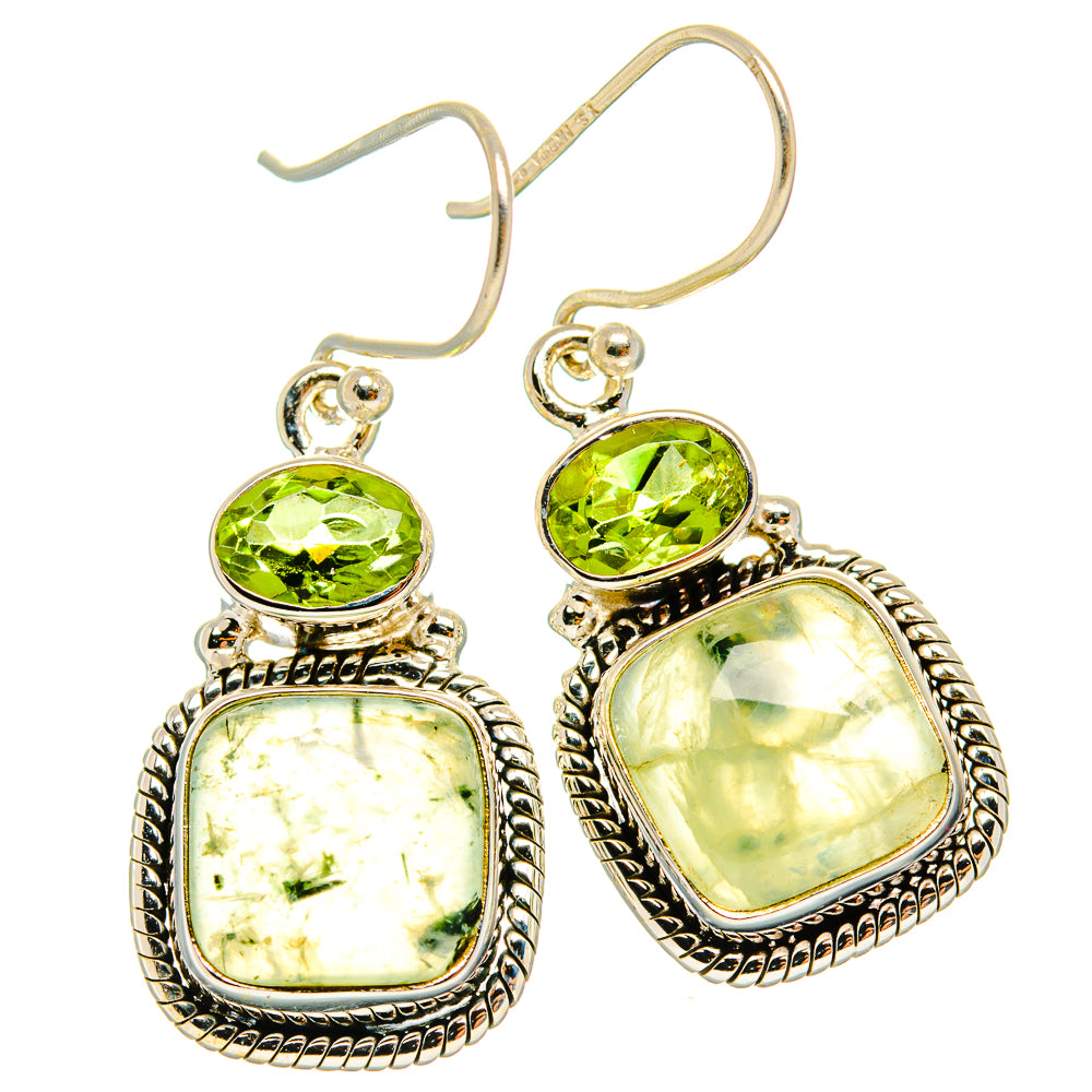 Prehnite Earrings handcrafted by Anasilvercos - EARR426715 - Photo 2
