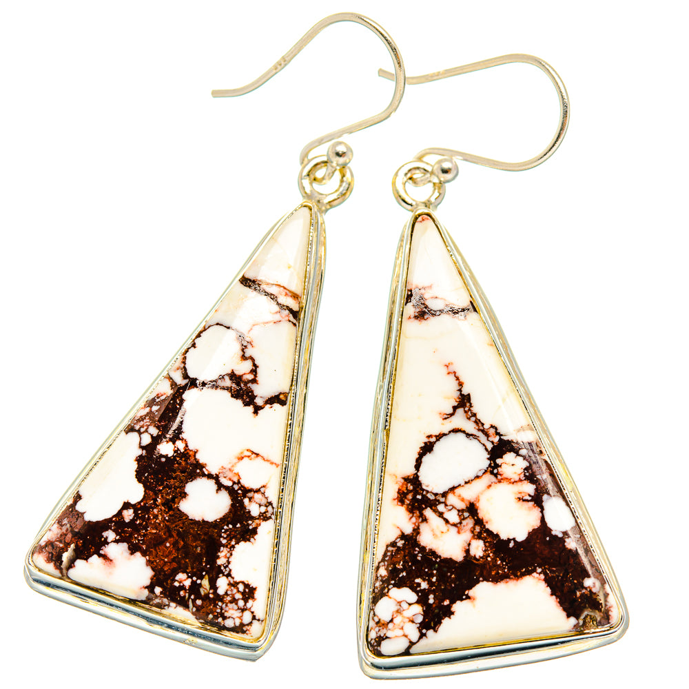 Wild Horse Jasper Earrings handcrafted by Anasilvercos - EARR426716 - Photo 2