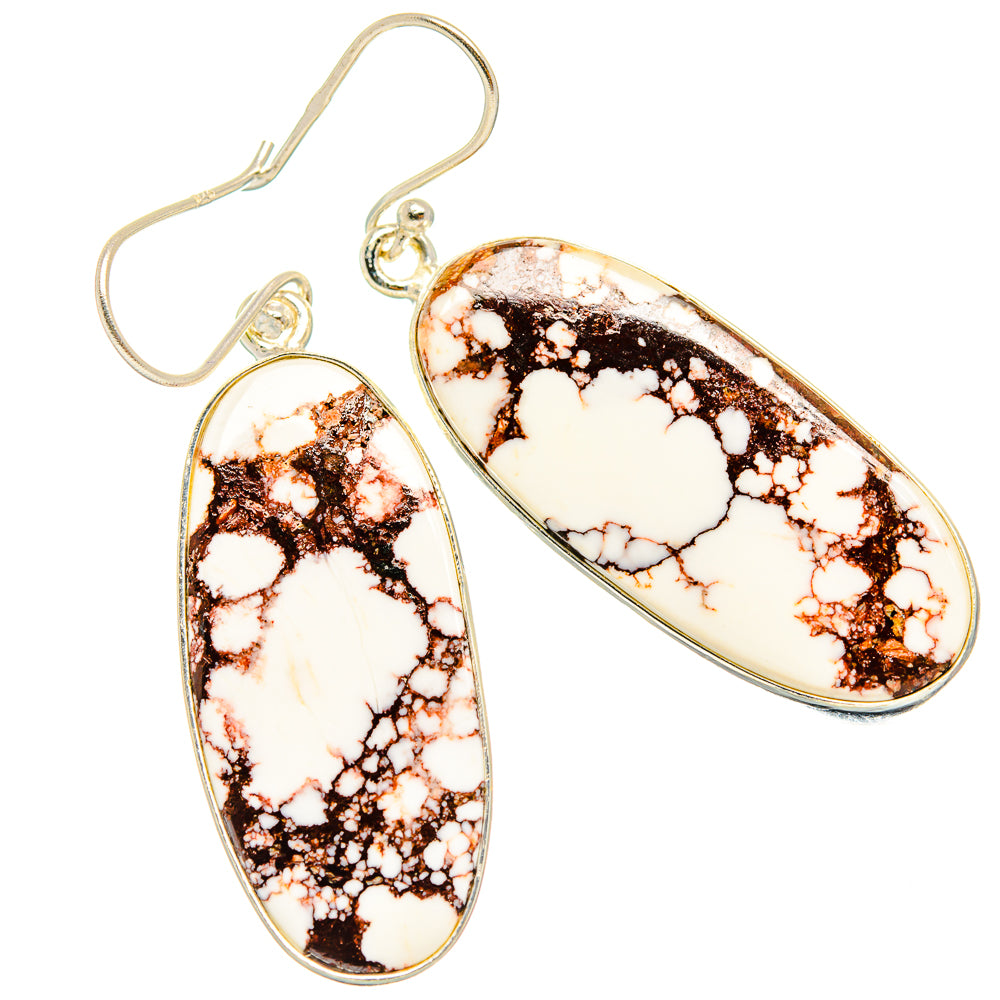 Wild Horse Jasper Earrings handcrafted by Anasilvercos - EARR426726 - Photo 2