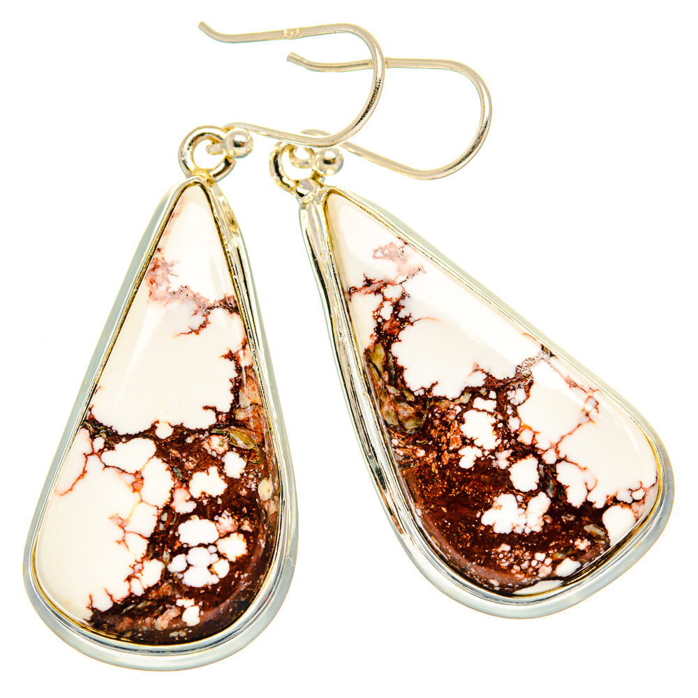 Wild Horse Jasper Earrings handcrafted by Anasilvercos - EARR426734 - Photo 2