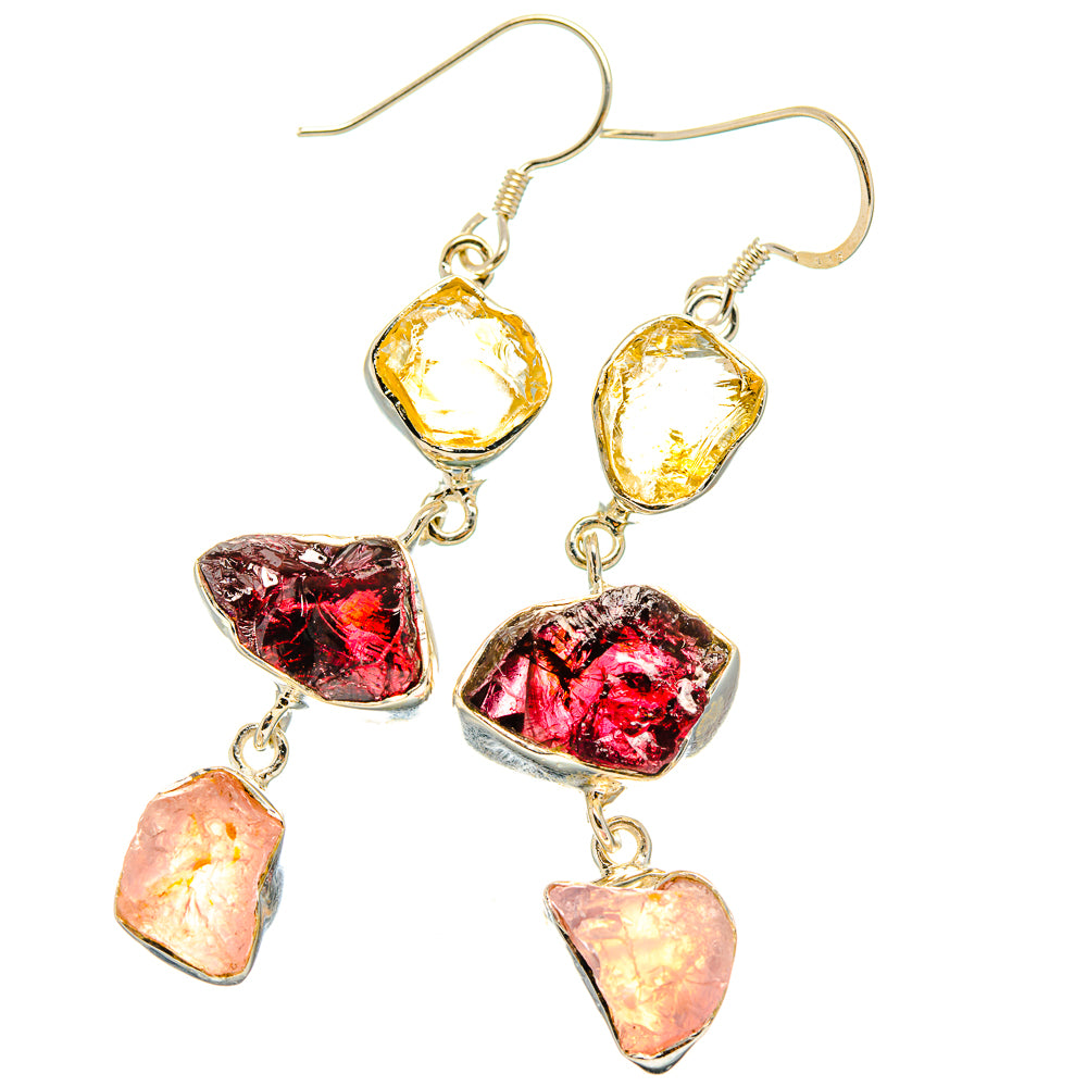 Garnet Earrings handcrafted by Anasilvercos - EARR426736 - Photo 2