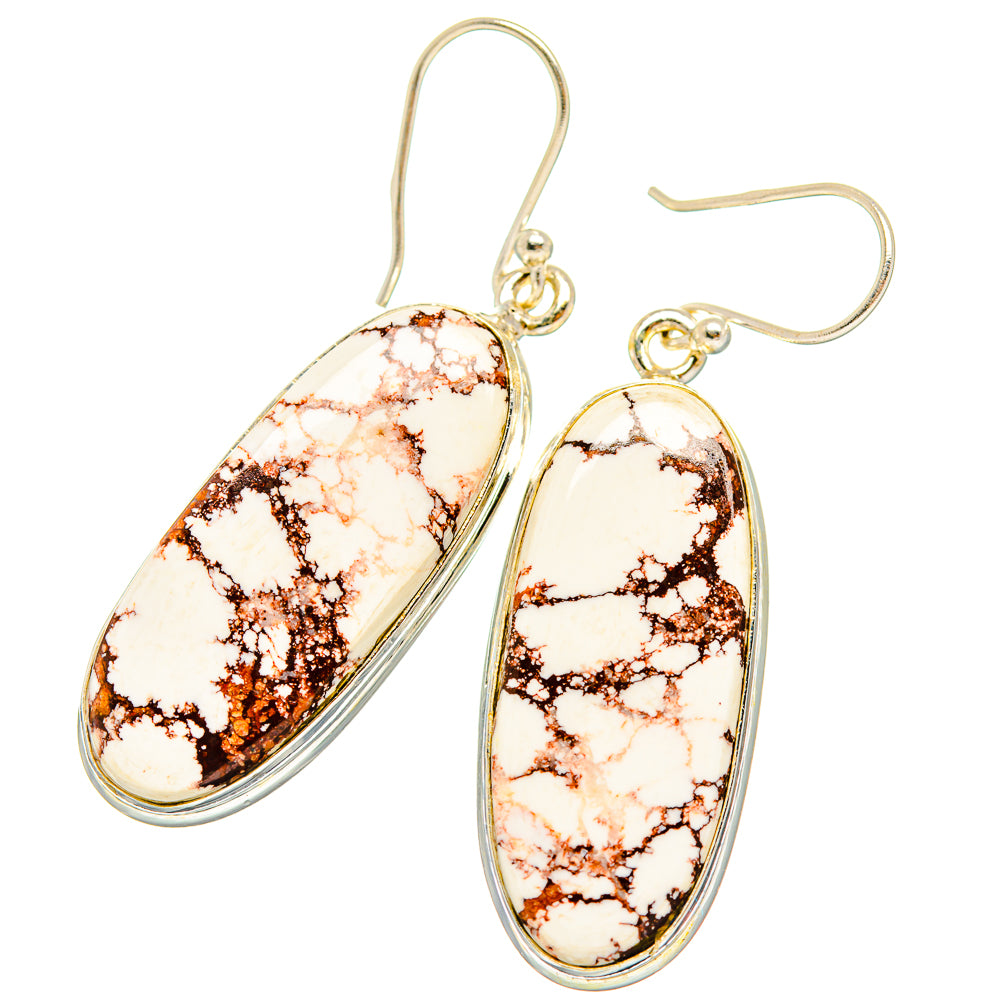 Wild Horse Jasper Earrings handcrafted by Anasilvercos - EARR426738 - Photo 2