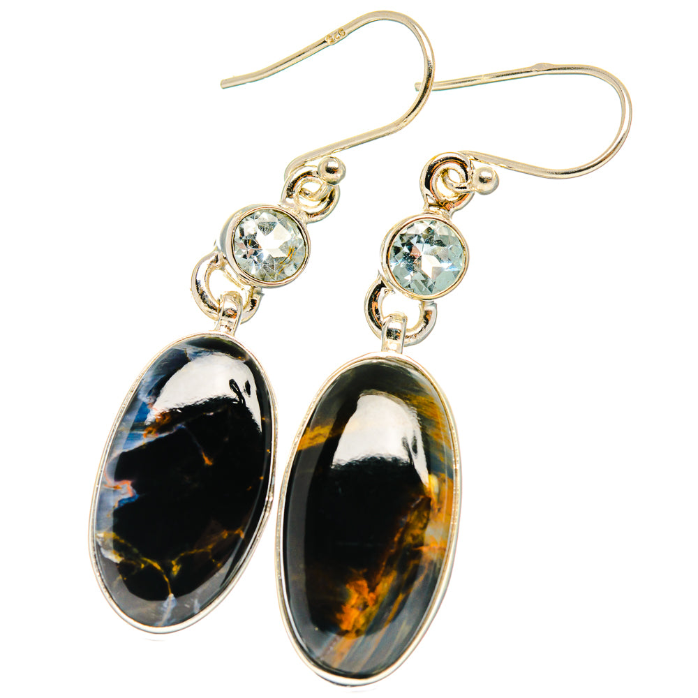 Pietersite Earrings handcrafted by Anasilvercos - EARR426741 - Photo 2