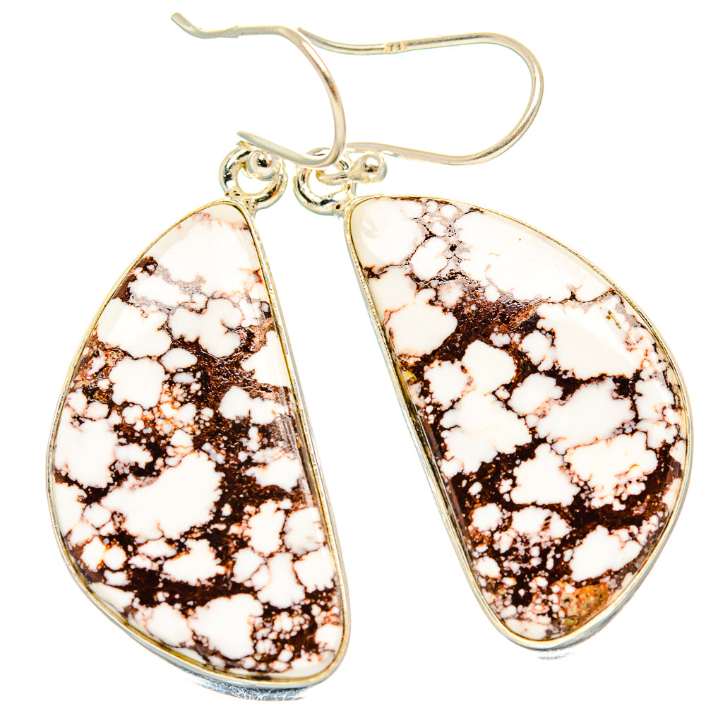 Wild Horse Jasper Earrings handcrafted by Anasilvercos - EARR426742 - Photo 2