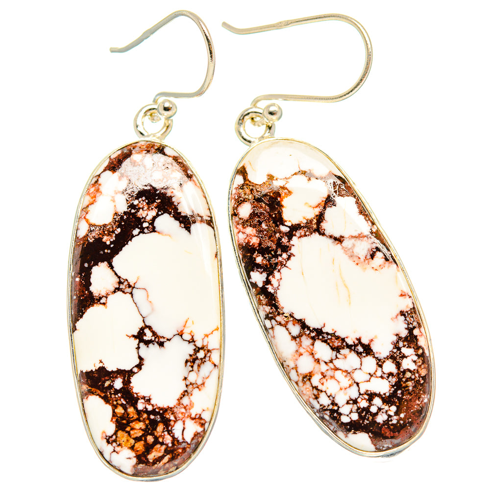 Wild Horse Jasper Earrings handcrafted by Anasilvercos - EARR426746 - Photo 2