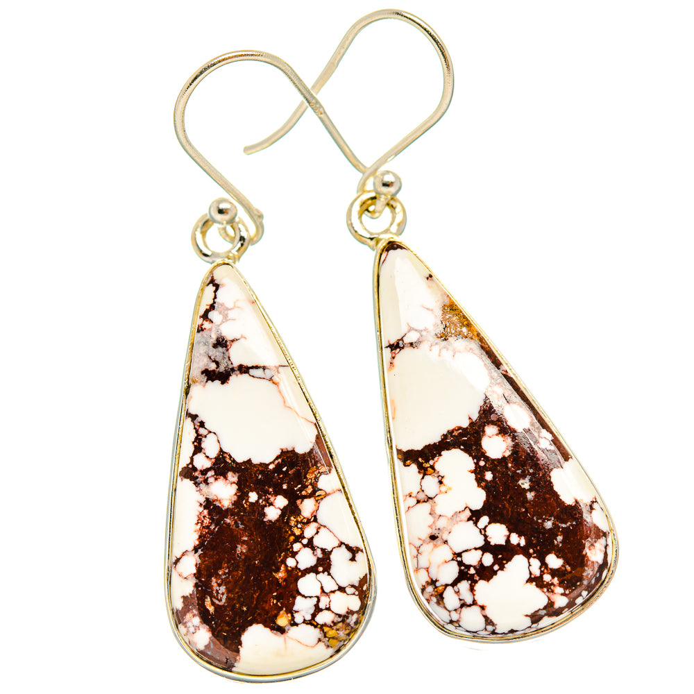 Wild Horse Jasper Earrings handcrafted by Anasilvercos - EARR426748 - Photo 2