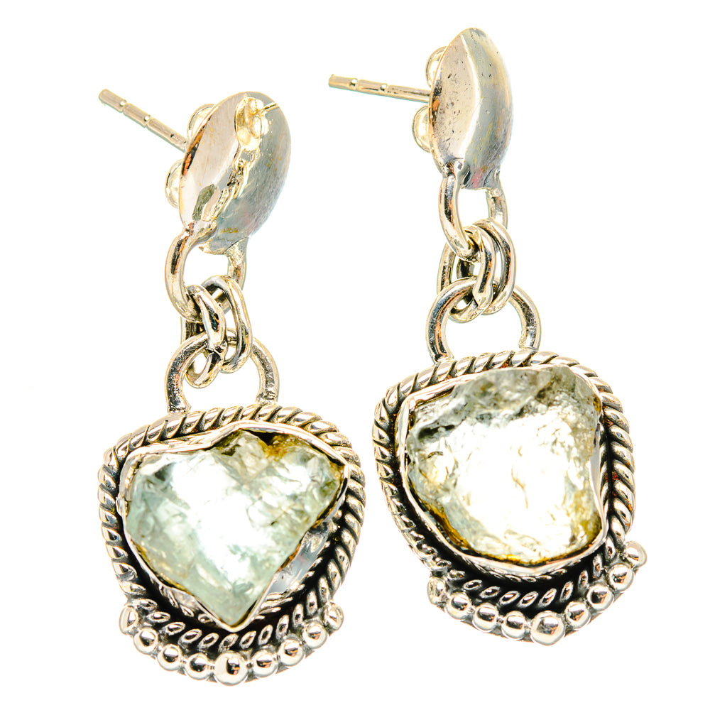 Aquamarine Earrings handcrafted by Anasilvercos - EARR426758 - Photo 2