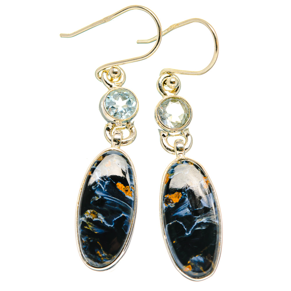 Pietersite Earrings handcrafted by Anasilvercos - EARR426761 - Photo 2