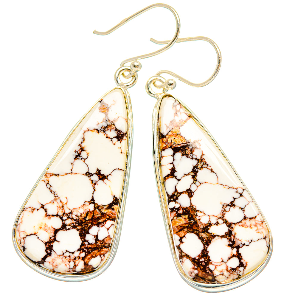 Wild Horse Jasper Earrings handcrafted by Anasilvercos - EARR426763 - Photo 2