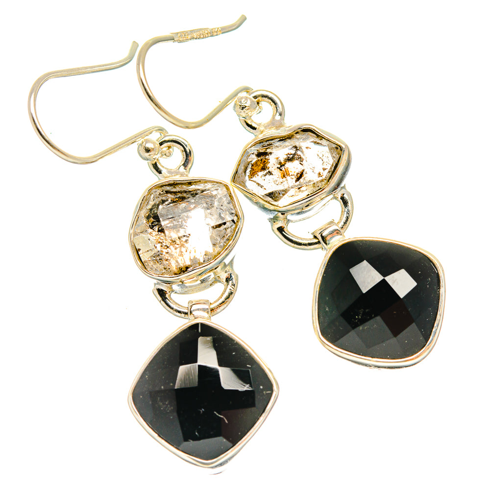 Black Onyx Earrings handcrafted by Anasilvercos - EARR426796 - Photo 2