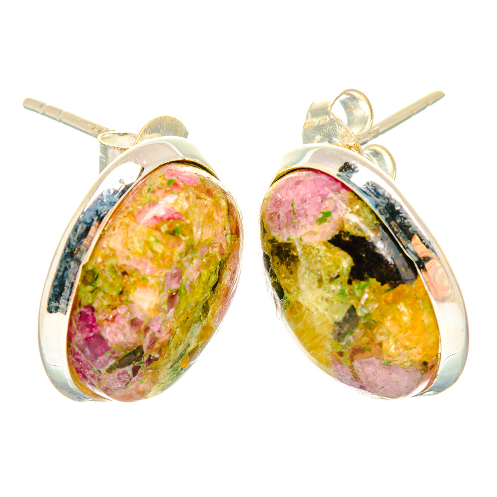 Tourmaline Earrings handcrafted by Anasilvercos - EARR426810 - Photo 2