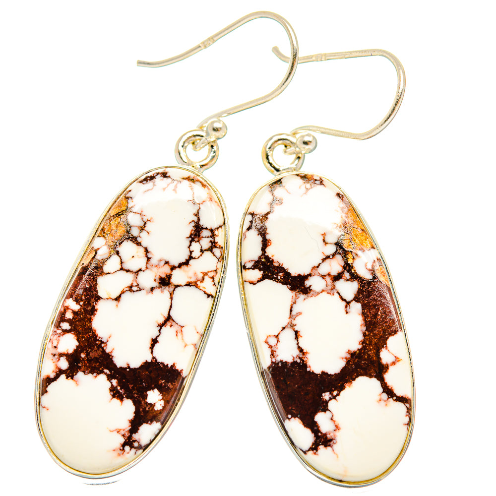 Wild Horse Jasper Earrings handcrafted by Anasilvercos - EARR426815 - Photo 2