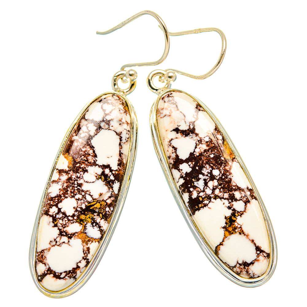 Wild Horse Jasper Earrings handcrafted by Anasilvercos - EARR426821 - Photo 2