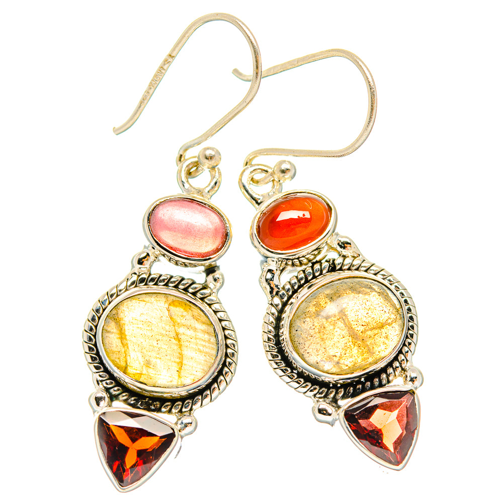 Labradorite Earrings handcrafted by Anasilvercos - EARR426826 - Photo 2