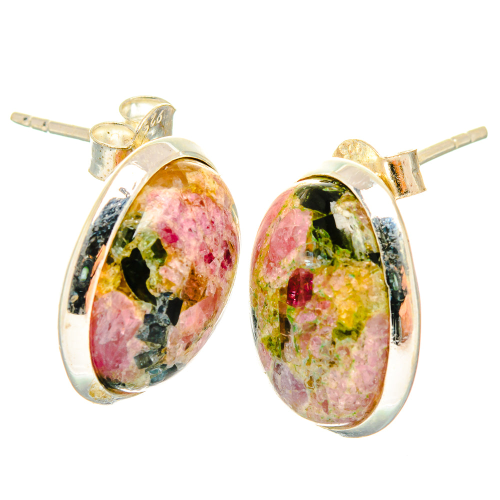 Tourmaline Earrings handcrafted by Anasilvercos - EARR426828 - Photo 2