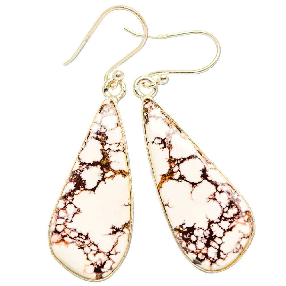 Wild Horse Jasper Earrings handcrafted by Anasilvercos - EARR426838 - Photo 2